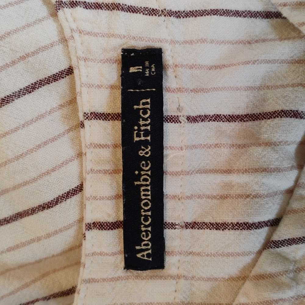 Abercrombie & Fitch White and Purple Striped Camisole - Picture 3 of 4